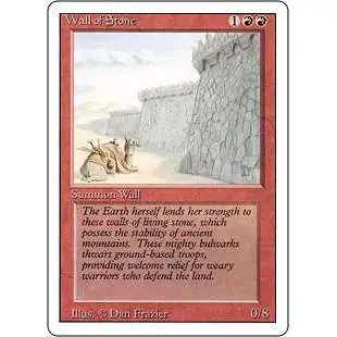 MtG Revised Uncommon Wall of Stone #184