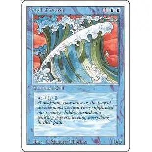 MtG Revised Uncommon Wall of Water #91 [Moderately Played]