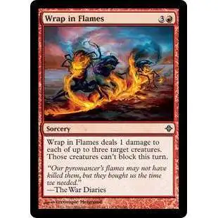 MtG Rise of the Eldrazi Common Wrap in Flames #173