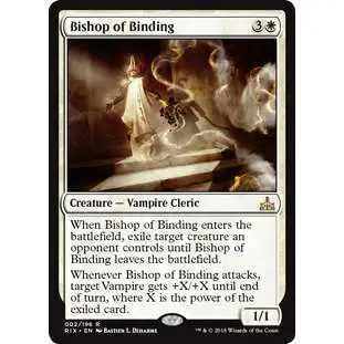 MtG Trading Card Game Rivals of Ixalan Rare Foil Bishop of Binding #2