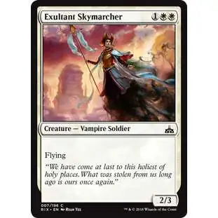 MtG Trading Card Game Rivals of Ixalan Common Exultant Skymarcher #7