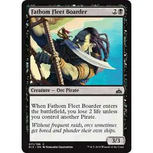 MtG Trading Card Game Rivals of Ixalan Common Fathom Fleet Boarder #71