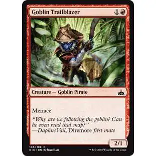 MtG Trading Card Game Rivals of Ixalan Common Goblin Trailblazer #105