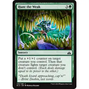 MtG Trading Card Game Rivals of Ixalan Common Hunt the Weak #133