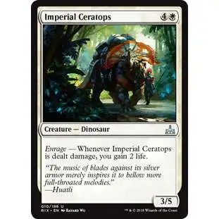 MtG Trading Card Game Rivals of Ixalan Uncommon Imperial Ceratops #10