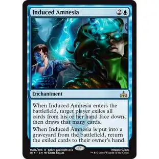 MtG Trading Card Game Rivals of Ixalan Rare Induced Amnesia #40