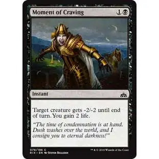MtG Trading Card Game Rivals of Ixalan Common Moment of Craving #79