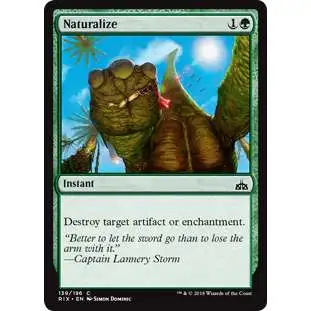 MtG Trading Card Game Rivals of Ixalan Common Foil Naturalize #139