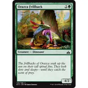 MtG Trading Card Game Rivals of Ixalan Common Orazca Frillback #140
