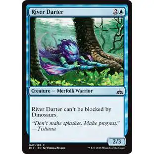 MtG Trading Card Game Rivals of Ixalan Common River Darter #47
