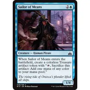 MtG Trading Card Game Rivals of Ixalan Common Sailor of Means #49