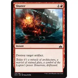 MtG Trading Card Game Rivals of Ixalan Common Shatter #114
