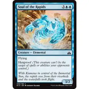 MtG Trading Card Game Rivals of Ixalan Common Soul of the Rapids #56