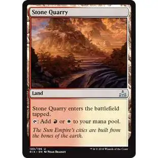 MtG Trading Card Game Rivals of Ixalan Uncommon Stone Quarry #190
