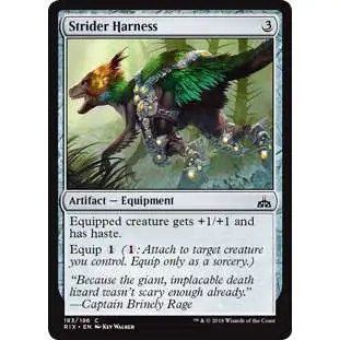 MtG Trading Card Game Rivals of Ixalan Common Strider Harness #183