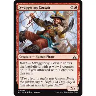 MtG Trading Card Game Rivals of Ixalan Common Foil Swaggering Corsair #119