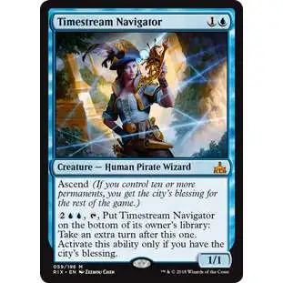 MtG Trading Card Game Rivals of Ixalan Mythic Rare Timestream Navigator #59