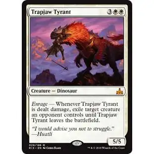 MtG Trading Card Game Rivals of Ixalan Mythic Rare Trapjaw Tyrant #29