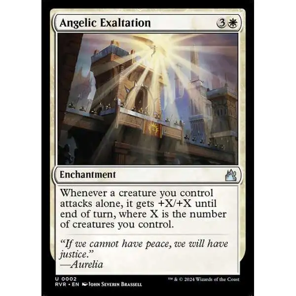 MtG Ravnica Remastered Uncommon Angelic Exaltation #2