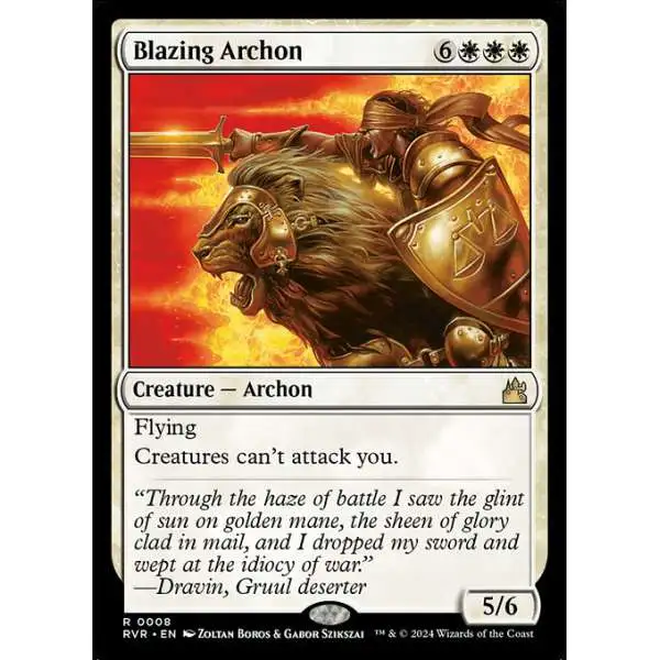 MtG Ravnica Remastered Rare Foil Blazing Archon #8