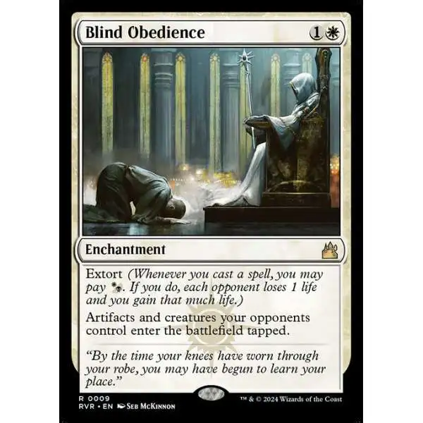 MtG Ravnica Remastered Rare Foil Blind Obedience #9