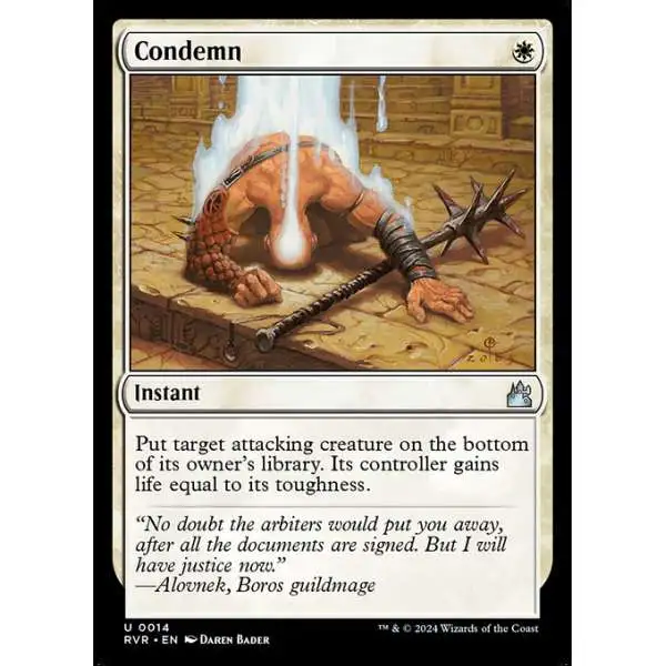 MtG Ravnica Remastered Uncommon Condemn #14