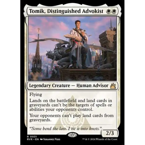 MtG Ravnica Remastered Rare Tomik, Distinguished Advokist #31