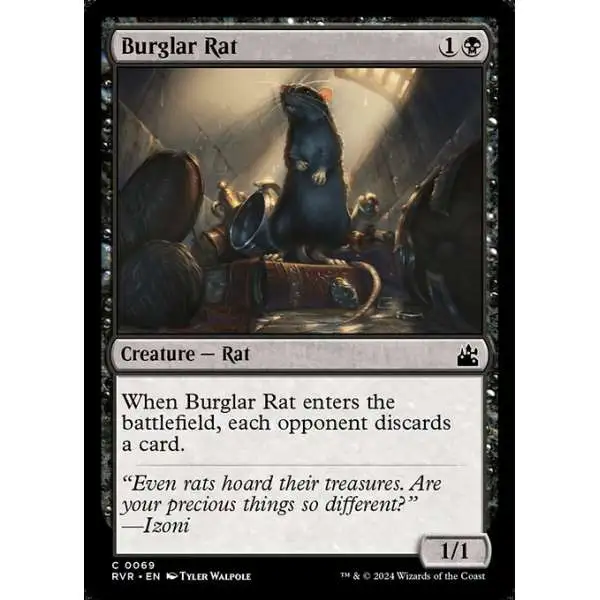 MtG Ravnica Remastered Common Burglar Rat #69