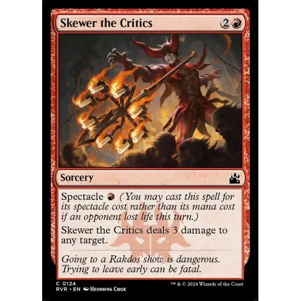 MtG Ravnica Remastered Common Skewer the Critics #124