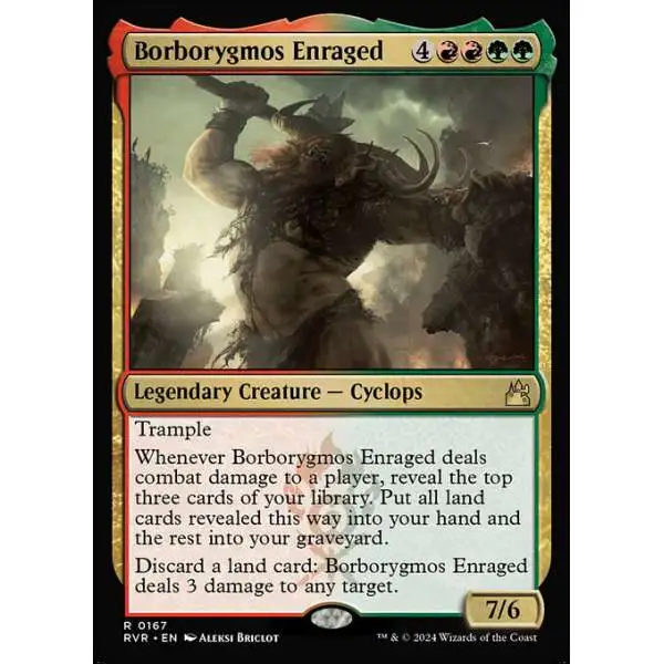 MtG Ravnica Remastered Rare Borborygmos Enraged #167
