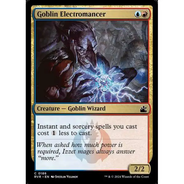 MtG Ravnica Remastered Common Goblin Electromancer #186