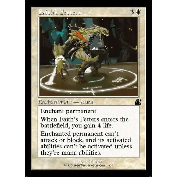 MtG Ravnica Remastered Common Faith's Fetters #307 [Retro Frame FOIL]