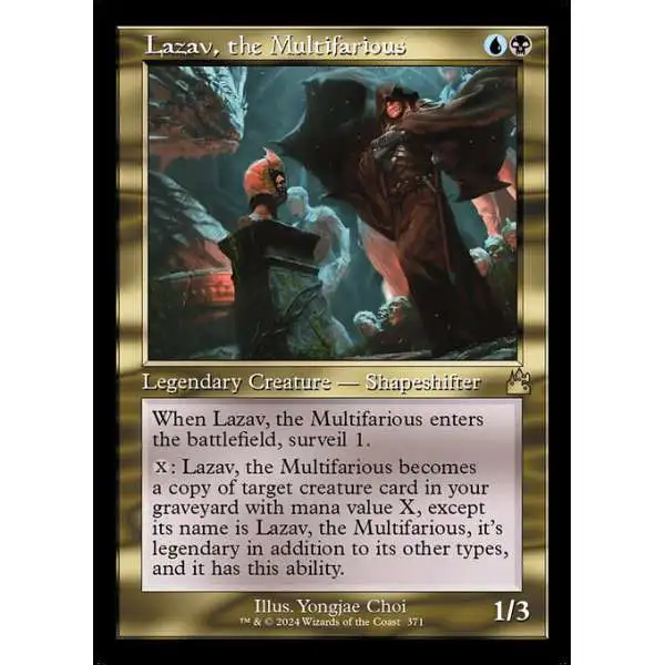 MtG Ravnica Remastered Rare Lazav, the Multifarious #371 [Retro Frame]
