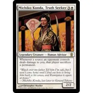 MtG Trading Card Game Saviors of Kamigawa Rare Michiko Konda, Truth Seeker #19