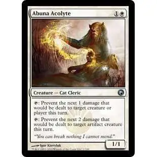 MtG Scars of Mirrodin Uncommon Abuna Acolyte #1
