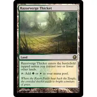 MtG Scars of Mirrodin Rare Foil Razorverge Thicket #228