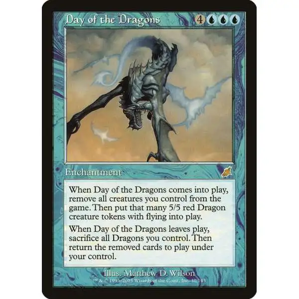 MtG Scourge Rare FOIL Day of the Dragons #31 [Lightly Played]