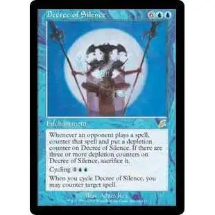 MtG Scourge Rare Decree of Silence #32