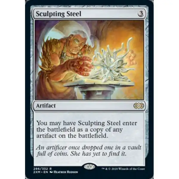 MtG Double Masters Rare Sculpting Steel #286