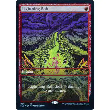 MtG Secret Lair Drop Series Uncommon Foil Lightning Bolt #86