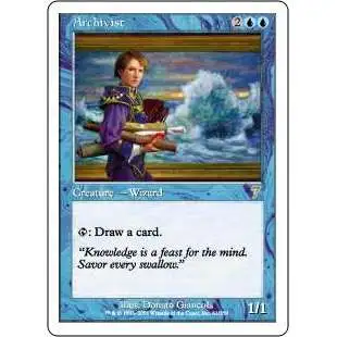 MtG 7th Edition Rare Foil Archivist #61 [Moderately Played]