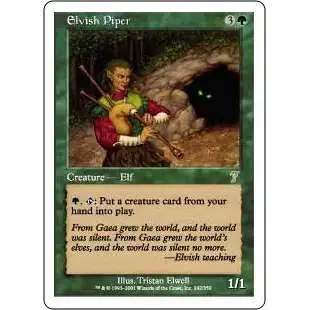 MtG 7th Edition Rare Elvish Piper #242
