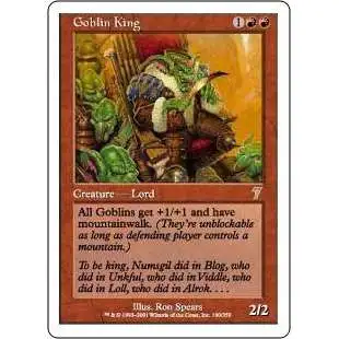 MtG 7th Edition Rare Goblin King #190