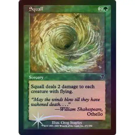 squall mtg card Magic the Gathering 7th Edition Common Foil #271 All cards will be carefully packed for safe transit Magic the Gathering [060] TIME