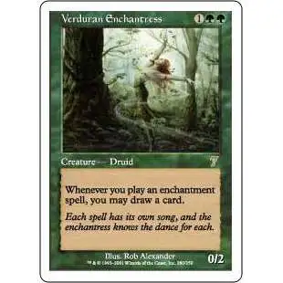 MtG 7th Edition Rare Verduran Enchantress #280