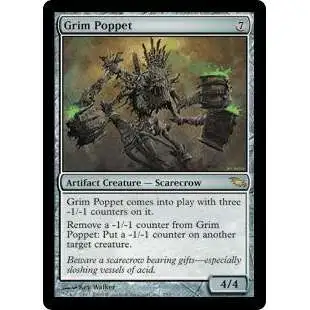 MtG Shadowmoor Rare FOIL Grim Poppet #252 [Moderately Played]