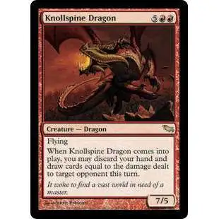 MtG Shadowmoor Rare Knollspine Dragon #98