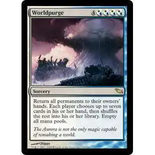 MtG Shadowmoor Rare Foil Worldpurge #156