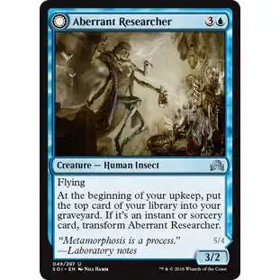 MtG Trading Card Game Shadows Over Innistrad Uncommon Aberrant Researcher #49