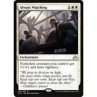MtG Trading Card Game Shadows Over Innistrad Rare Foil Always Watching #1